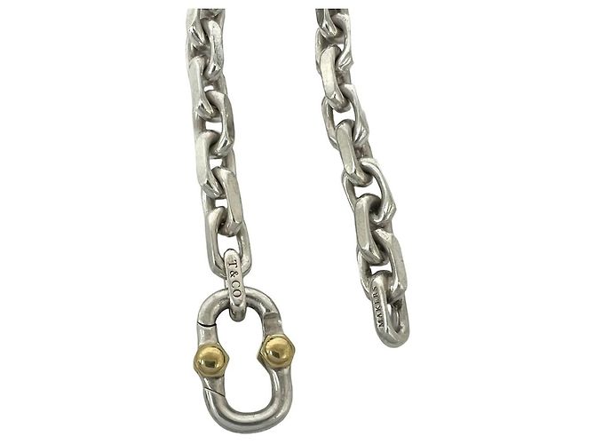 Autre Marque Bracciale con Charms Tiffany Vintage Makers Argento D'oro - vista 4