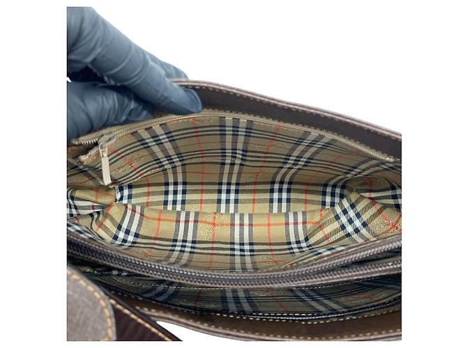Burberry Vintage Logo Hardware Nova Check Schultertasche - Ansicht 10