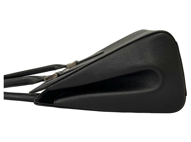 Mini bolso tote de piel Burberry Nova Check Pattern Negro - vista 5