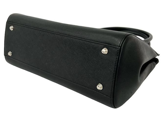Mini bolso tote de piel Burberry Nova Check Pattern Negro - vista 8
