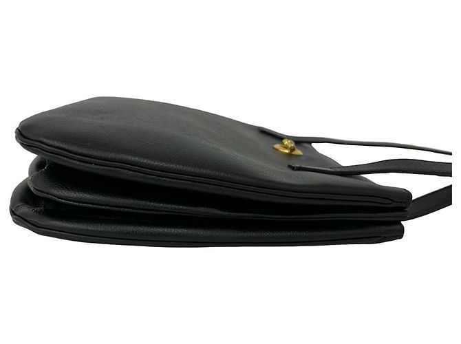 Céline Borsa Tote in pelle Celine Vintage con logo circolare Nero - vista 6