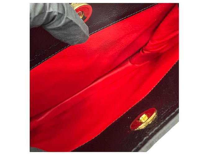 Céline Borsa Tote in pelle Celine Vintage con logo circolare Nero - vista 9