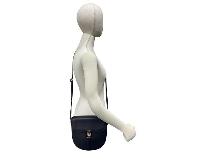 Burberry Schultertasche Pouch aus schwarzem Leder - Ansicht 2