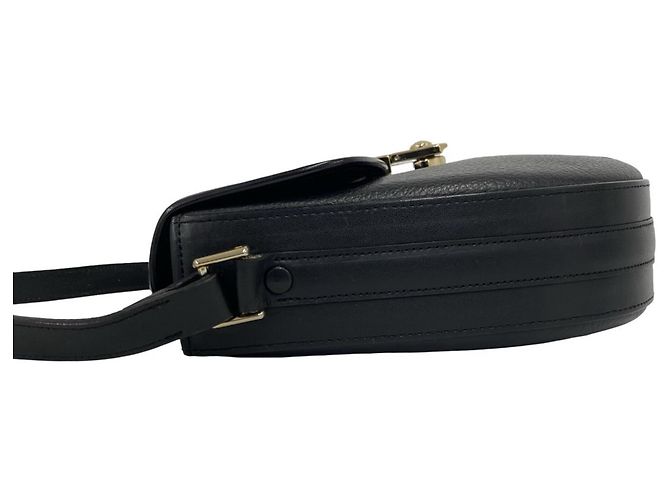 Burberry Schultertasche Pouch aus schwarzem Leder - Ansicht 5