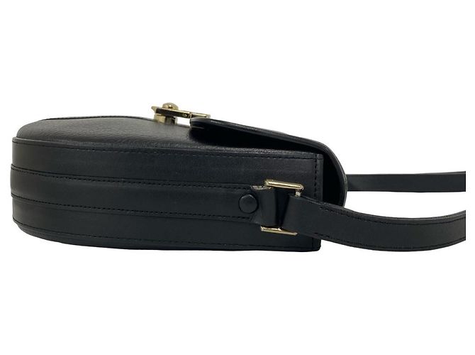 Burberry Schultertasche Pouch aus schwarzem Leder - Ansicht 6