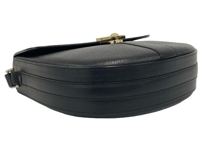 Burberry Schultertasche Pouch aus schwarzem Leder - Ansicht 7