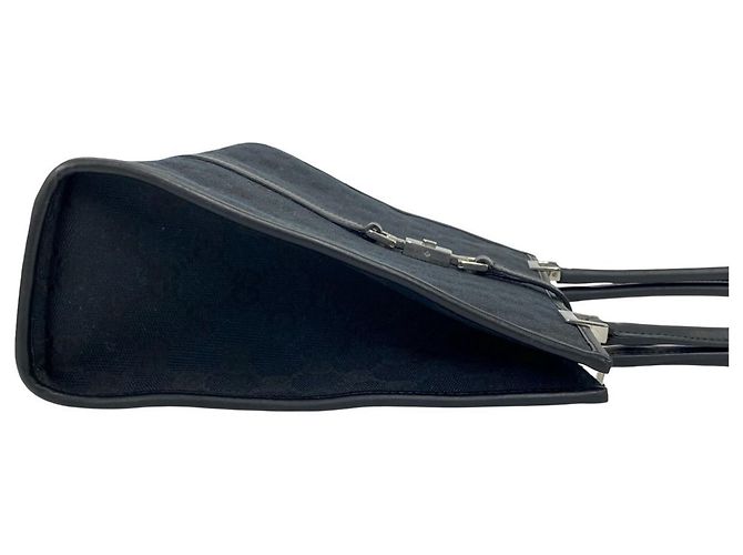 GUCCI Jackie Handtasche schwarz Leder und Canvas - Ansicht 6