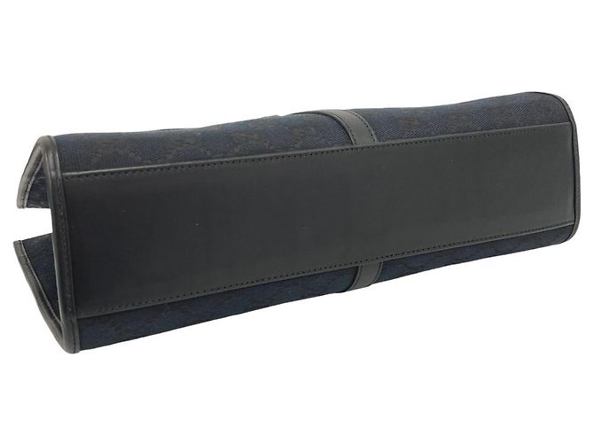 GUCCI Jackie Handtasche schwarz Leder und Canvas - Ansicht 7