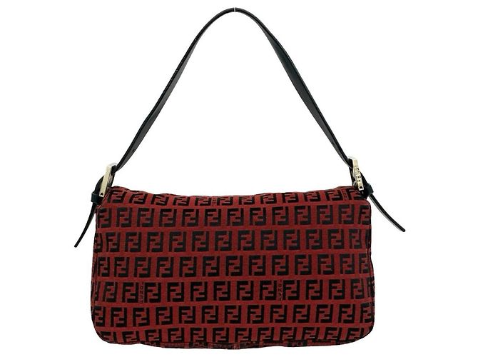 FENDI Vintage Schultertasche mit Zucchino FF-Muster - Ansicht 3