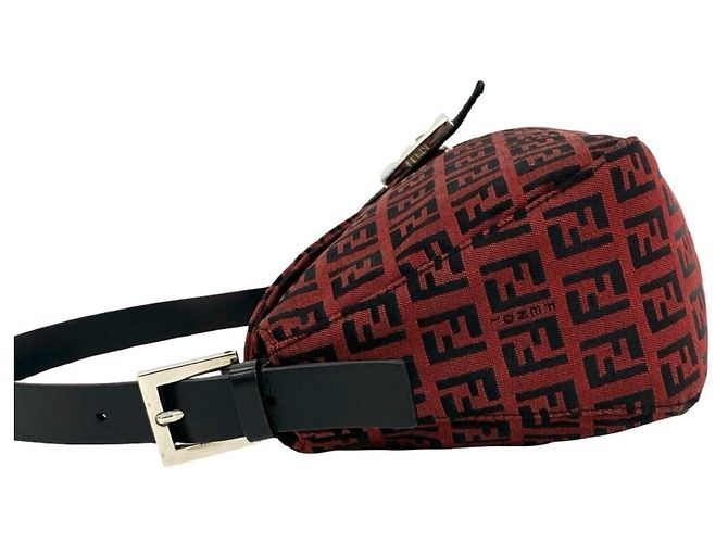 FENDI Vintage Schultertasche mit Zucchino FF-Muster - Ansicht 5