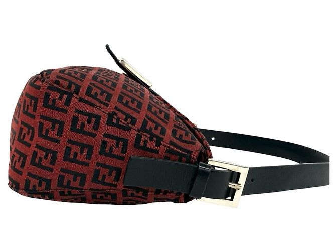 FENDI Vintage Schultertasche mit Zucchino FF-Muster - Ansicht 6