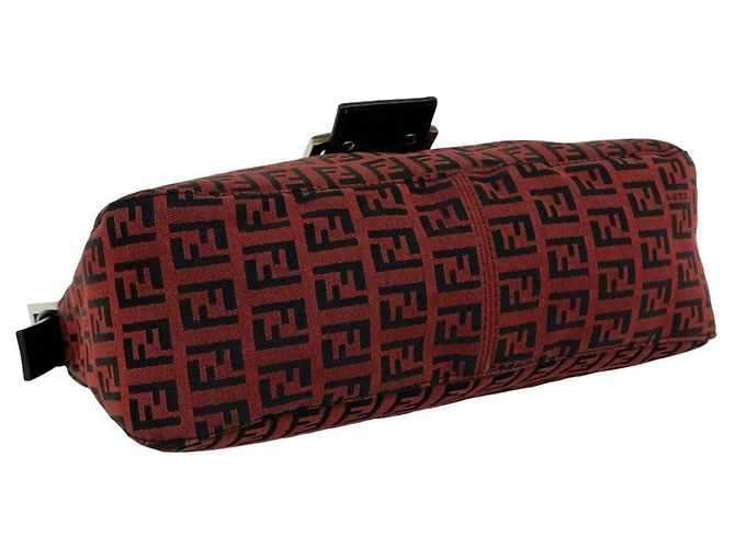 FENDI Vintage Schultertasche mit Zucchino FF-Muster - Ansicht 7