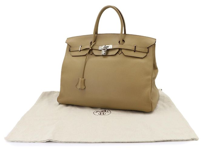 Hermès Borsa Hermes Birkin 40 Beige - vista 2
