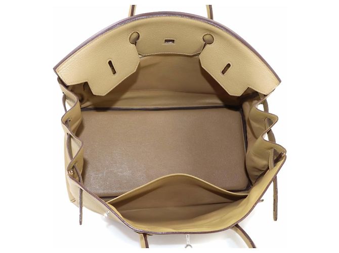 Hermès Borsa Hermes Birkin 40 Beige - vista 7