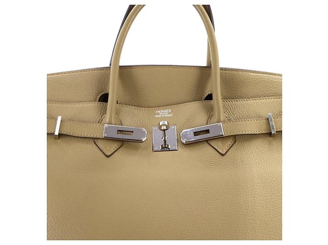 Hermès Borsa Hermes Birkin 40 Beige - vista 8