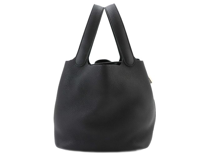 Hermès Borsa Piko Hermes Picotin Lock 22 MM Nero - vista 2
