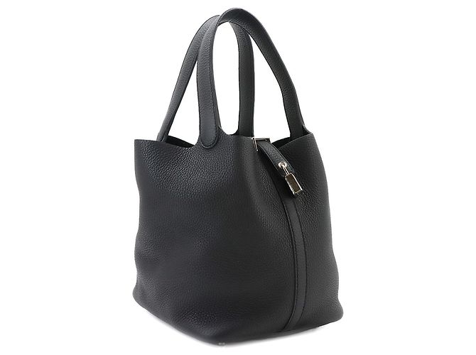Hermès Borsa Piko Hermes Picotin Lock 22 MM Nero - vista 3