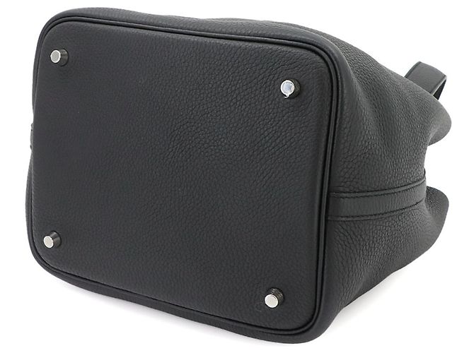 Hermès Borsa Piko Hermes Picotin Lock 22 MM Nero - vista 4