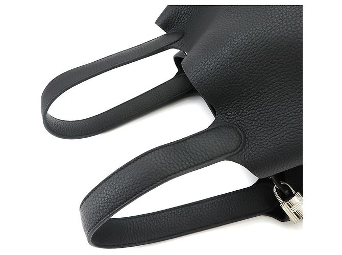 Hermès Borsa Piko Hermes Picotin Lock 22 MM Nero - vista 5