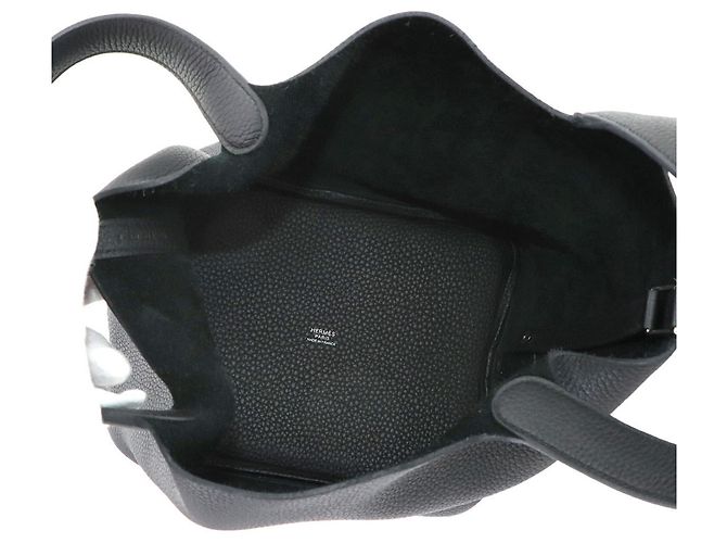 Hermès Borsa Piko Hermes Picotin Lock 22 MM Nero - vista 6