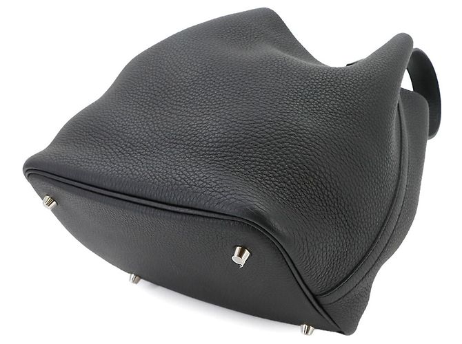 Hermès Borsa Piko Hermes Picotin Lock 22 MM Nero - vista 8