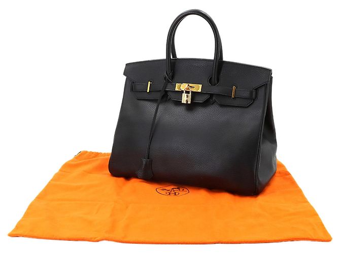 Hermès Borsa a mano Hermes Birkin 35 Black Nero - vista 2