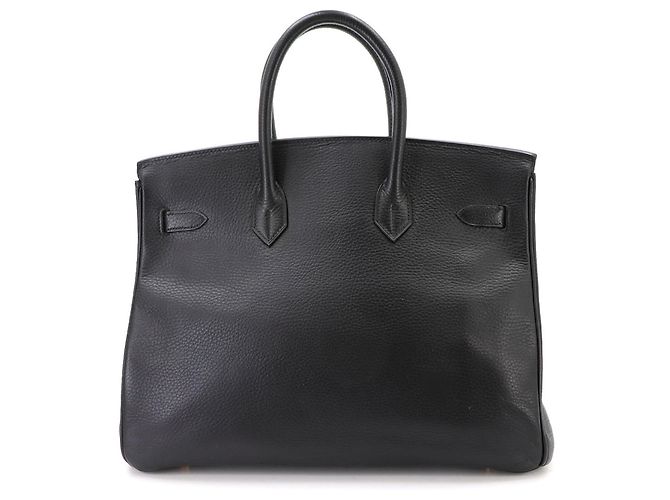 Hermès Borsa a mano Hermes Birkin 35 Black Nero - vista 3