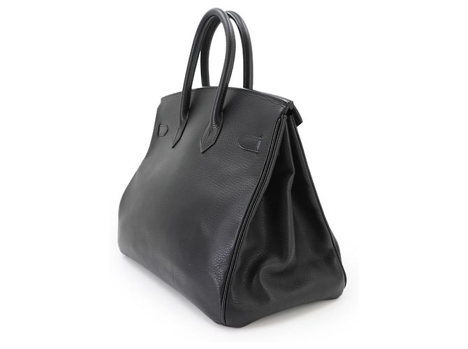 Hermès Borsa a mano Hermes Birkin 35 Black Nero - vista 4
