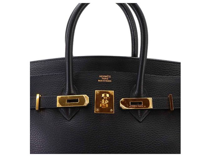 Hermès Borsa a mano Hermes Birkin 35 Black Nero - vista 8