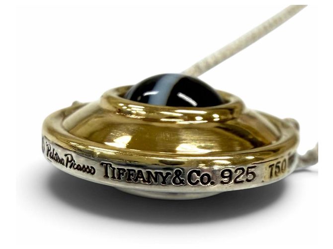 Autre Marque Collar Magic Circle Paloma Picasso de Tiffany & Co. Negro Plata Dorado - vista 7
