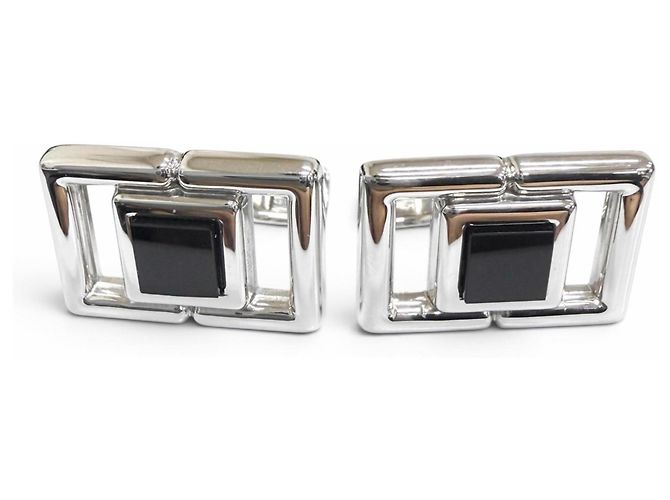 Alfred Dunhill Gemelli Dunhill 925 Amethyst Square Circle Argento - vista 11