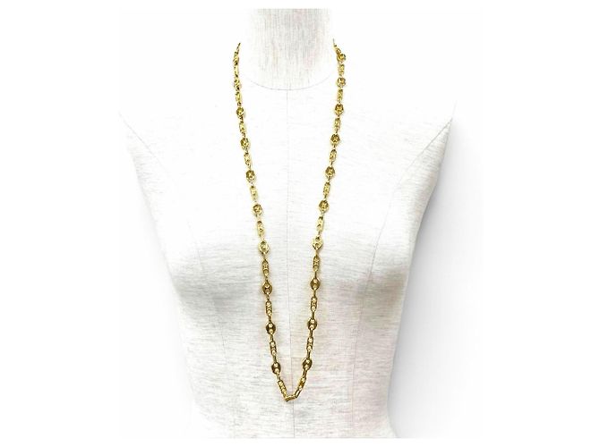 Céline CELINE Vintage Triomphe Gold Chain Halskette Golden - Ansicht 2