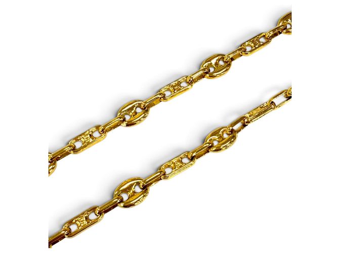 Céline CELINE Vintage Triomphe Gold Chain Halskette Golden - Ansicht 4
