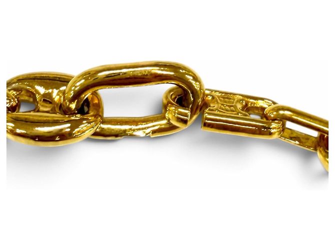 Céline CELINE Vintage Triomphe Gold Chain Halskette Golden - Ansicht 5