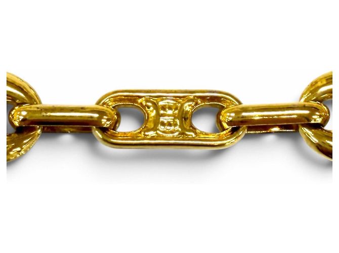 Céline CELINE Vintage Triomphe Gold Chain Halskette Golden - Ansicht 6