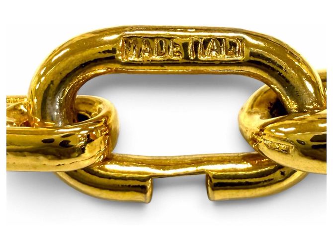 Céline CELINE Vintage Triomphe Gold Chain Halskette Golden - Ansicht 7