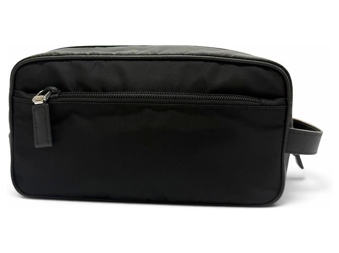 Bolsa de Mão Prada 2NA819 em Nylon e Couro Preto - vista 2