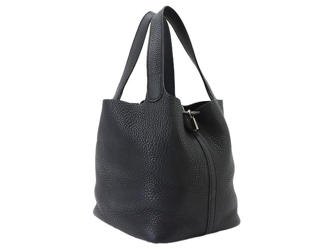 Hermès Borsa Hermes Picotin Lock MM Nero - vista 4