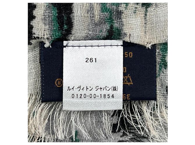 Stola in seta e cashmere multicolore Louis Vuitton - vista 10