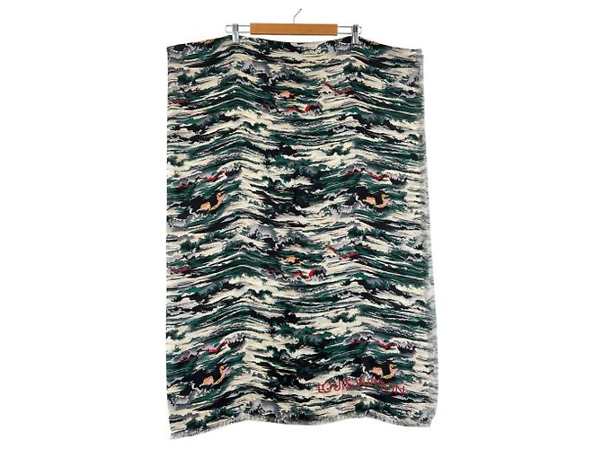 Stola in seta e cashmere multicolore Louis Vuitton - vista 3