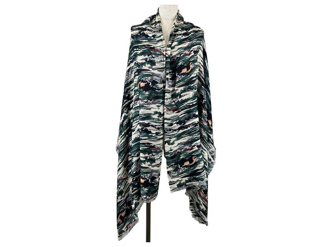 Stola in seta e cashmere multicolore Louis Vuitton - vista 4