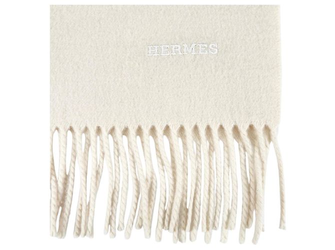Hermès Hermes Kaschmir-Stola in Ivory Roh - Ansicht 6