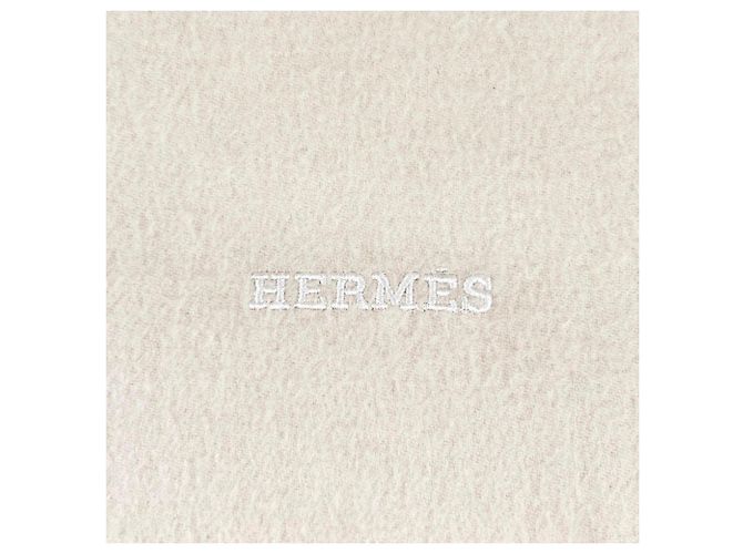Hermès Hermes Kaschmir-Stola in Ivory Roh - Ansicht 7