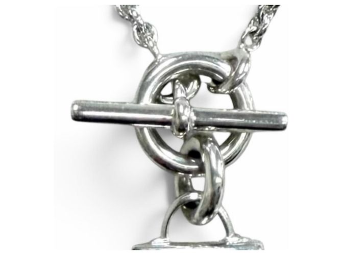Hermès Collana Amulette Hermes AG925 con pendente Kelly Argento - vista 6
