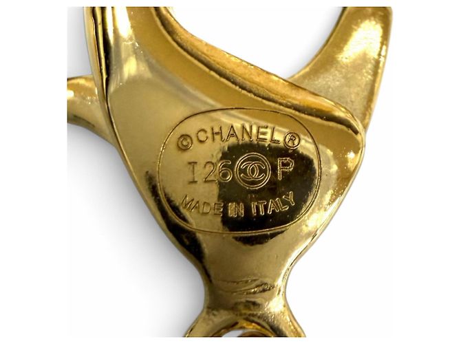 Chanel I26P Coco Mark Heart Anhänger Halskette Schwarz Golden - Ansicht 8