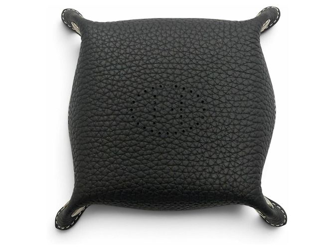 Hermès HERMES Videpoche Mini Leather Tray Nero - vista 2