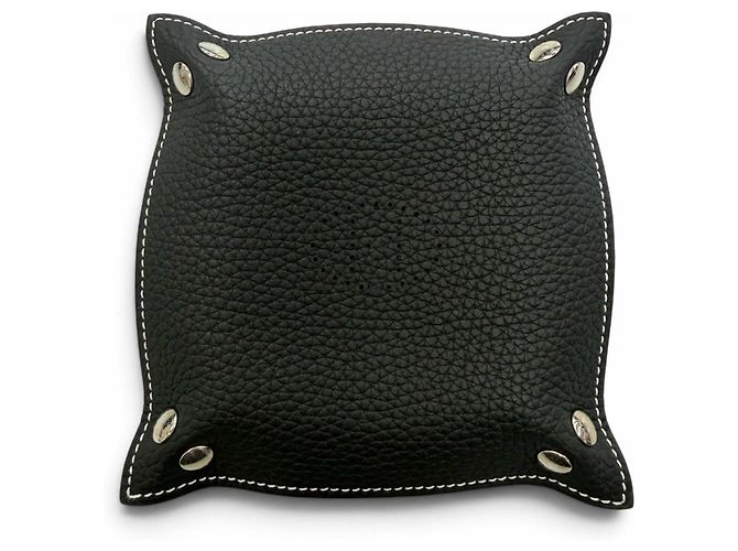 Hermès HERMES Videpoche Mini Leather Tray Nero - vista 5