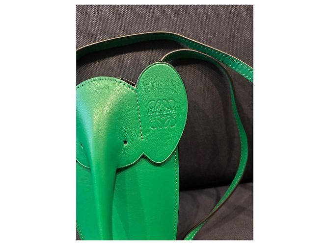 Borsa Loewe Elephant Pocket Verde Jungle - vista 2