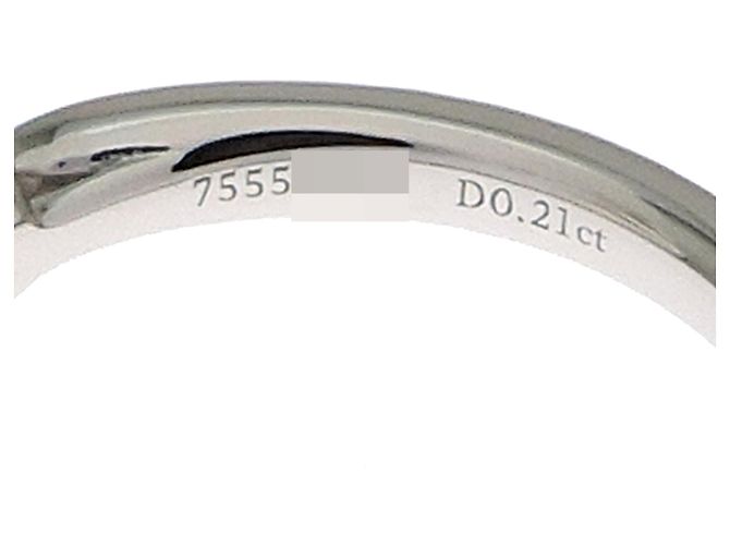 Autre Marque Tiffany & Co. Pt950 0.21ct Diamond Harmony Women's Ring - view 5