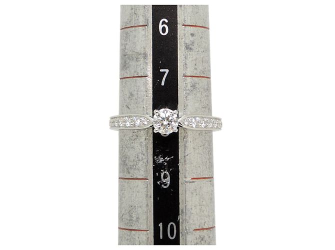 Autre Marque Tiffany & Co. Pt950 0.21ct Diamond Harmony Women's Ring - view 7